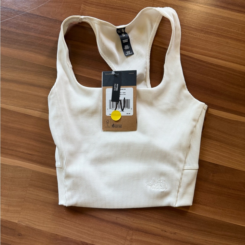 The North Face White Sports Bra with Racerback Design